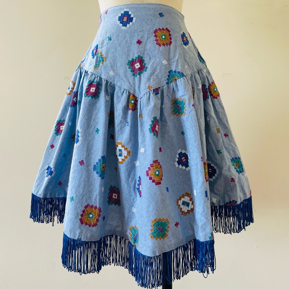 WESTERN ATTITUDE | 80s lilia smitty skirt